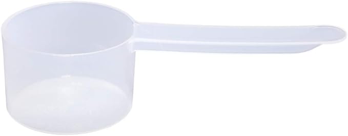 Plastic Measuring Scoop, (29.6 cc | 2 tablespoon | 1/8 Cup | 29.6 mL) Long Handle Spoons for Powders, Granules, Coffee, Pet Food, Baking Supplies, Protein and Other Dry Goods, BPA Free (Set of 1)