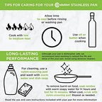 Ecolution Stainless Steel Stock Pot, Encapsulated Induction Ready Cooking Pot with Glass Lid, Oven Safe, Dishwasher Safe Soup Pot, 5-Quart