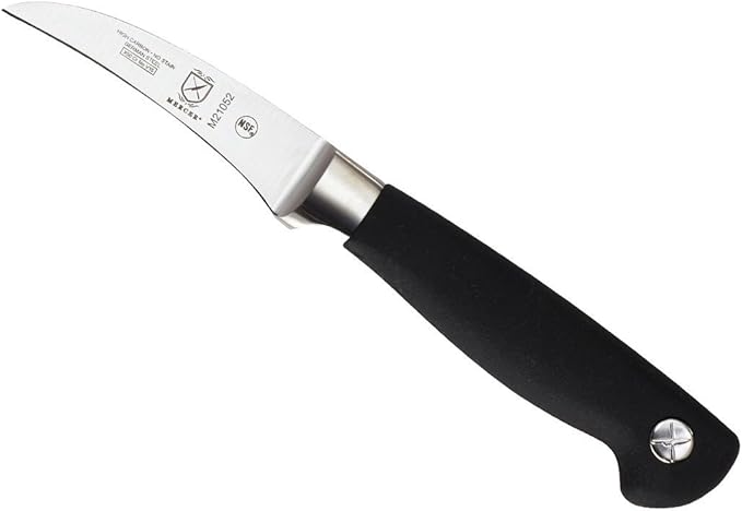 Mercer Culinary M21052 Genesis 3-Inch Peeling/Tourne Knife, Black