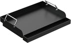 17" x 13" Nonstick Grill Griddle for Most Gas Grills, Universal Flat Top Griddle for Charcoal/Gas Stove, Cooking Griddle Plate with Removable Handles & Grease Groove for Camping, Tailgating, Parties