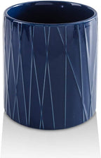 KOOV Kitchen Utensil Holder, Large Ceramic Utensil Crock, Deep and Stable, Containers for Household or Kitchen Use (Aegean)