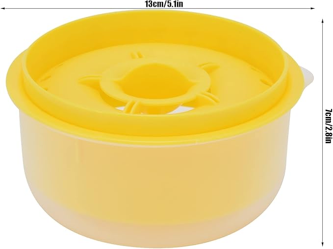 Egg Separator, Easy to, Separates up to 6 Yolks, Non, Reusable for Home Bakery (Yellow)