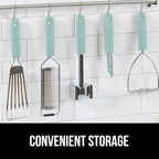 GORILLA GRIP Patented BPA-Free Sharp Stainless Steel Swivel Vegetable Peeler, Comfortable Handle Potato Peelers, Smooth Peeling, Peel Carrots Apple, Includes Blade Cover, Kitchen Tool, Mint