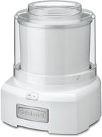 Cuisinart Ice Cream Maker Machine, 1.5 Quart Double Insulated Machine, Sorbet and Frozen Yogurt Maker, Ready in 20 Minutes, ICE-21P1, White