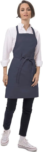 Chef Works Unisex Two Patch Pocket Bib Apron