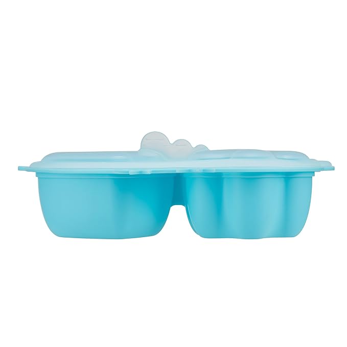 Innobaby Din Din Smart Silicone Chicken Steamer with Lid for Children, Blue (SIL-CKS01)