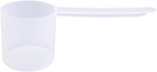 Plastic Measuring Scoop, (70 cc | 4.73 tbsp | 2.37 fl oz. | 70 mL) Long Handle Spoons for Powders, Granules, Coffee, Pet Food, Baking Supplies, Protein and Other Dry Goods, BPA Free (Set of 1)