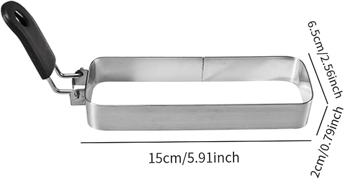 Fried Egg Ring for Griddle Pan for Breakfast Sandwich Griddle Cooking Shaper 15X6.5CM