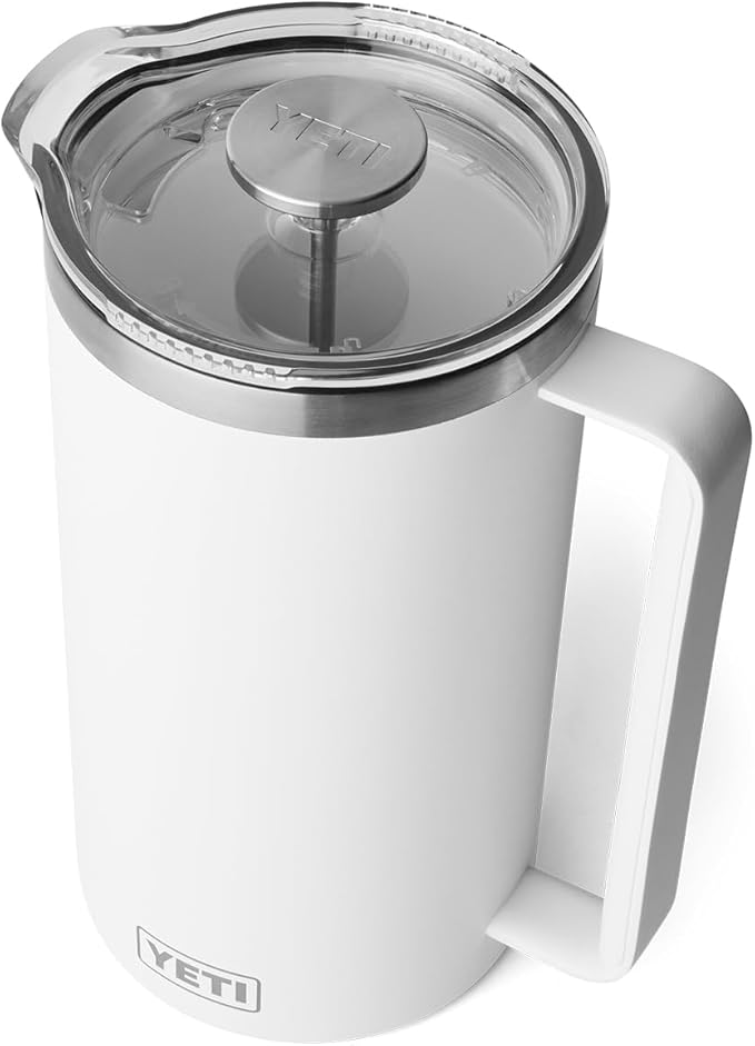 YETI Rambler 64 oz. French Press Coffee Maker, White