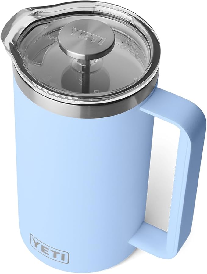 YETI Rambler 34 oz. French Press Coffee Maker, Big Sky Blue