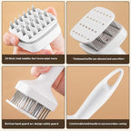 Stainless steel meat tenderizing tool, meat pounding hammer, equipped with 24 sharp needles, used for tenderizing and pounding steaks, beef, pork, chicken, grilling, and fish(White)