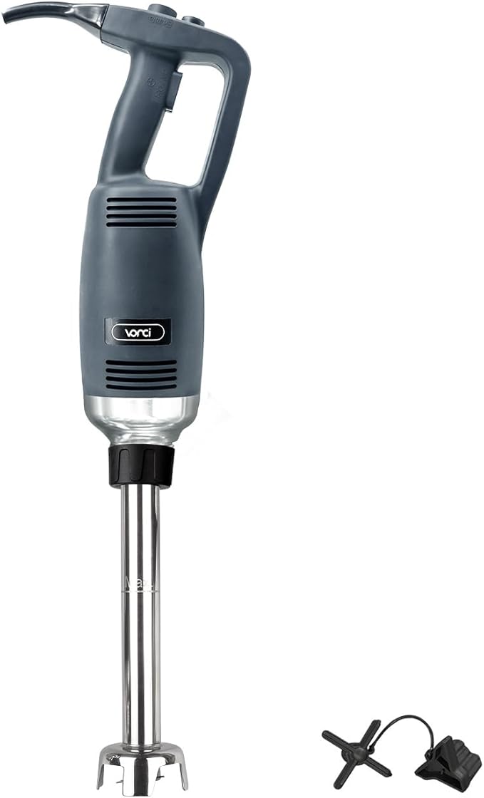 VONCI 750W Commercial Immersion Blender, Handheld Stick Mixer with 18" Detachable Shaft, Variable Speed 8000-19000RPM, Sharp SUS Blade, Extra Heavy Duty Hand Mixer for Restaurant Kitchen.