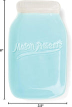 Fox Run 11704 Ceramic Mason Jar Spoon Rest, 6 x 3.5 x 0.75 inches, Blue