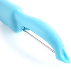 Spring Chef Premium Stainless Steel Vegetable Peeler for Kitchen, Dishwasher Safe Potato Peelers with Non-Slip Handle, Peel Apple, Fruit, Veggie, Carrot, Mango - Set of 2 - Aqua Sky