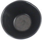 RoRo Handmade Matte Black Ceramic Conical Sauce Bowls - 3 Ounce, Set of 4, Elegant Artisan Crafted Dishes for Dips, Spices, and Condiments, Lead-Free and Cadmium-Free