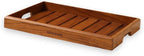 Large Teak Wood Serving Tray for Home, Kitchen, Breakfast, Restaurant, Office Organizer, Dining Table | Premium Wooden Tray |15 * 10 * 1.5 Inches | Handmade in India