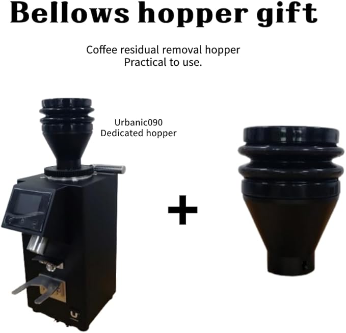 Urbanic 090 Electric Coffee Grinder (110~220v) / straight Titanium burr 60mm / (black) / (Made in Korea), 125*125*39(mm)