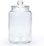 MDLUU Glass Jar with Airtight Lid, 3L/101oz Glass Canister, Pantry Storage Container, Large Apothecary Jar for Candy, Cookie, Flour, Brown Sugar