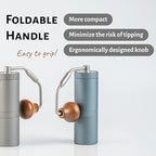 1Zpresso X-Ultra Manual Coffee Grinder-Pacific Blue, Well-built Sturdy Metal Body, Assembly Stainless Steel Burr, Numerical External Setting, Magnet Catch Cup, Faster Grind Efficiency Portable Mill…