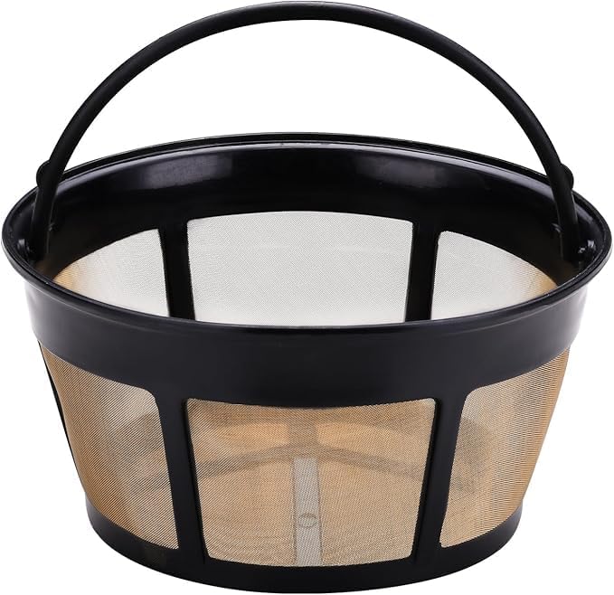 Reusable Coffee Filter for Mr. Coffee 10-12 Cup Coffee Makers, Stainless Steel Mesh Filter Basket Replacement, Washable & Dishwasher Safe, Eco-Friendly Paper Filter Alternative (1 Pack)