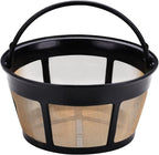 Reusable Coffee Filter for Mr. Coffee 10-12 Cup Coffee Makers, Stainless Steel Mesh Filter Basket Replacement, Washable & Dishwasher Safe, Eco-Friendly Paper Filter Alternative (1 Pack)