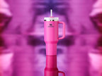 STANLEY Quencher H2.0 Tumbler with Handle and Straw 40 oz | Flowstate 3-Position Lid | Cup Holder Compatible for Travel | Insulated Stainless Steel Cup | BPA-Free | Fuchsia