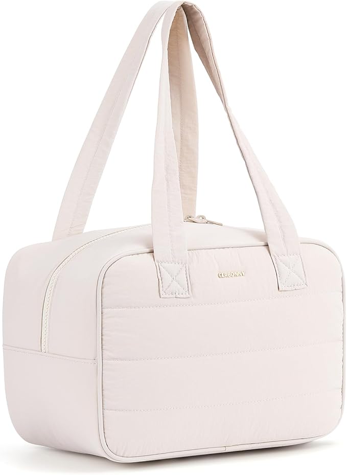 Lunch Bag Women，Freezable Lunch bag，Built-in Ice Pack Small Cooler，Womens Lunch Bags for Work ，Waterproof and Durable，Suitable for Work, Picnics, Travel, and Meal Preparation（Beige）