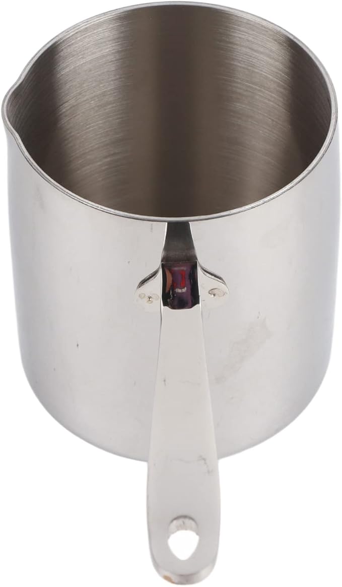 Butter Warmer Pot Quick Heat Conduction Three Layer Stainless Steel Butter Warmer with Accurate Scale Holes (900ML)