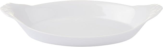 Bia Cordon Bleu White Oval Porcelain Au Gratin Bowl, 8 oz, White