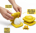 Set of 2 Yellow Chick Boiled Egg Molds - Cute Creative Egg Shaper, Fun Breakfast Helper