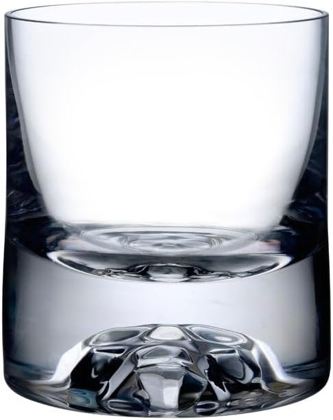 NUDE Whiskey Glasses Set of 4 SOF – 8.5 oz Premium Lead-Free Crystal Old Fashioned Rocks Glasses for Whisky, Scotch & Bourbon – Heavy Base, Dishwasher Safe, Gift Boxed Barware Luxury Gift Set