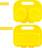Egg poacher, Microwave in Minutes, BPA Free for Quick and Healthy Breakfast, Microwave Egg Cooker, Microwave Maker for 2 Eggs, Dishwasher safe(yellow)