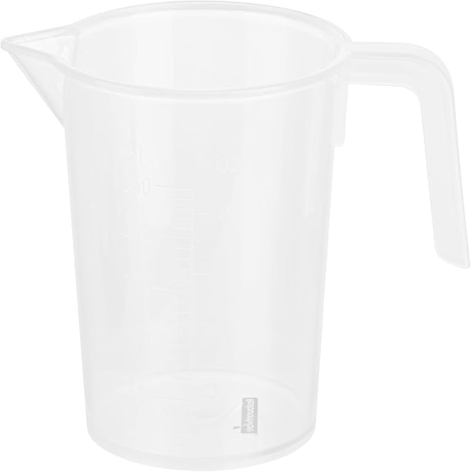 Restaurantware Measuring Cups, 8 Ounce Pack of 10 Conical Spout Baking Measuring Cups, Liquid Scaling Vessel with I-Beam Handle, Embossed Graduations, Clear, Break and Crack Resistant for Baking