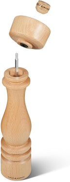 Cole & Mason London Refillable Spice Mill - Kitchen & Home Accessory - Table Salt Grinder - Salt Mill with Ceramic Mechanism - 11", Natural Beech