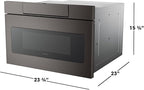 Sharp SMD2470AH 24" Microwave Drawer with 1.2 cu. ft. Capacity in Black Stainless Steel