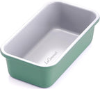 LeGourmet Nonstick Bread Loaf Pan 9 X 5 Inch, Ceramic Coating, Non-Toxic, Rust Resistant Aluminized Steel, Perfect 1 lb Baking Dish for Meatloaf, Pound Cake & Brownie (Rosemary)