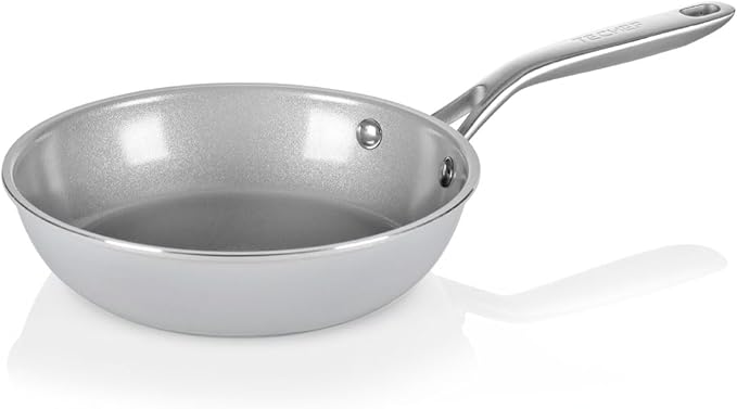 TECHEF - CeraTerra - 8 inch Ceramic Frying Pan – PFAS, PTFE & PFOA-Free, Toxin-Free Ceramic Coating, Induction-Ready, Oven & Dishwasher Safe, Ceramic Nonstick Frying Pan Made in Korea
