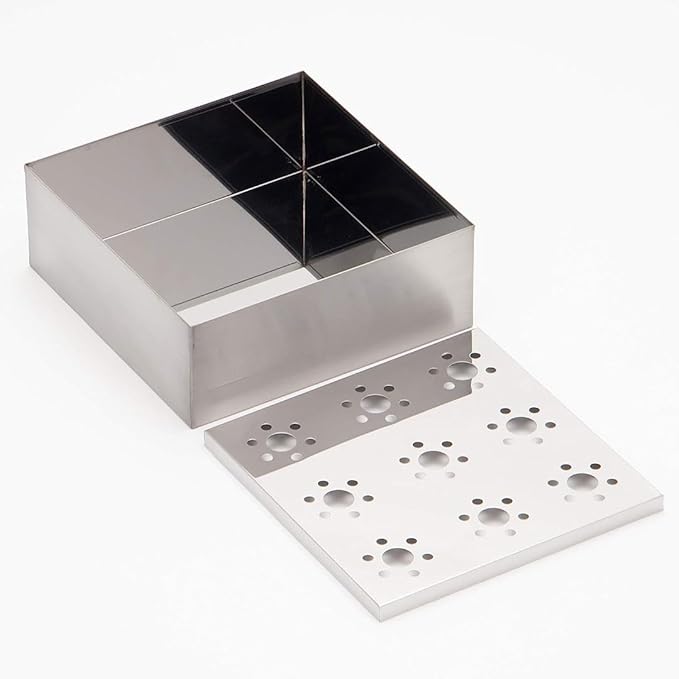 TIKUSAN Japanese Seaweed Container Sushi Nori Can Made in Japan Stainless Steel (Large)