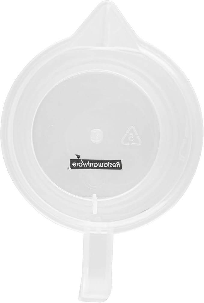 Restaurantware Measuring Cups, 8 Ounce Pack of 10 Conical Spout Baking Measuring Cups, Liquid Scaling Vessel with I-Beam Handle, Embossed Graduations, Clear, Break and Crack Resistant for Baking