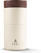 Nest Pour Over Coffee Set, Transportable and Compact Pour Over Set with 10 oz Double Walled Mug, Cream