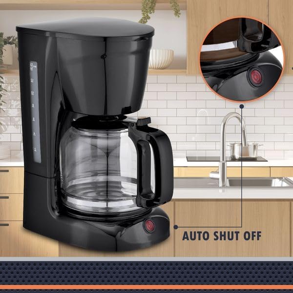 Newhouse Electric Coffee Machine NHCM-001-5, 5-Cup Coffee Maker with Auto Shut Off, Electric Pot with Metal Mesh Coffee Filter Basket, ETL Certified for Hospitality and Residential Use