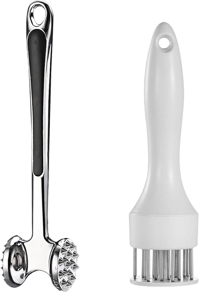 2-piece set meat tenderizer,meat tenderizer tool,meat mallet,Tenderizes meat, makes steaks evenly thick, helps marinate and shortens cooking time