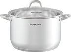 SUNHOUSE Cookware for Cooking (STOCK POT, 13 Quarts)