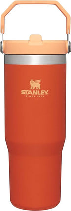 Stanley IceFlow Stainless Steel Tumbler with Straw - Vacuum Insulated Water Bottle for Home, Office or Car Reusable Cup with Straw Leak Resistant Flip Cold for 12 Hours or Iced for 2 Days (Tigerlily)