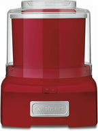 Cuisinart Ice Cream Maker Machine, 1.5 Quart Double Insulated Ice Cream Machine, Sorbet and Frozen Yogurt Maker, Ready in 20 Minutes, ICE-21RP1, Red