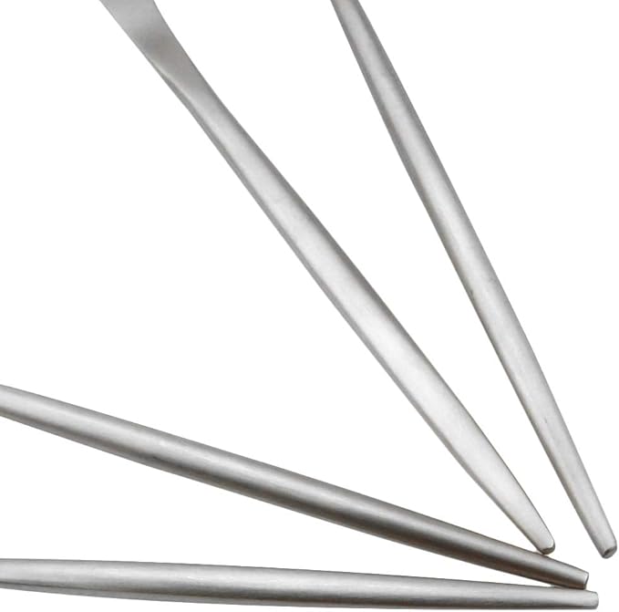 JASHII Luxury Flatware, Silverware Sets, 24-pieces Elegant Cute 18/10 Stainless Steel Silverware Set for Eating Home Kitchen Hotel Restaurant, Service Sets for 4 People, Dishwasher Safe