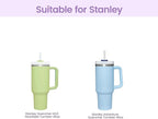 Silicone Boot for Stanley Cup Bottom Protector Sleeve Accessories for 40oz Tumbler (Purple)