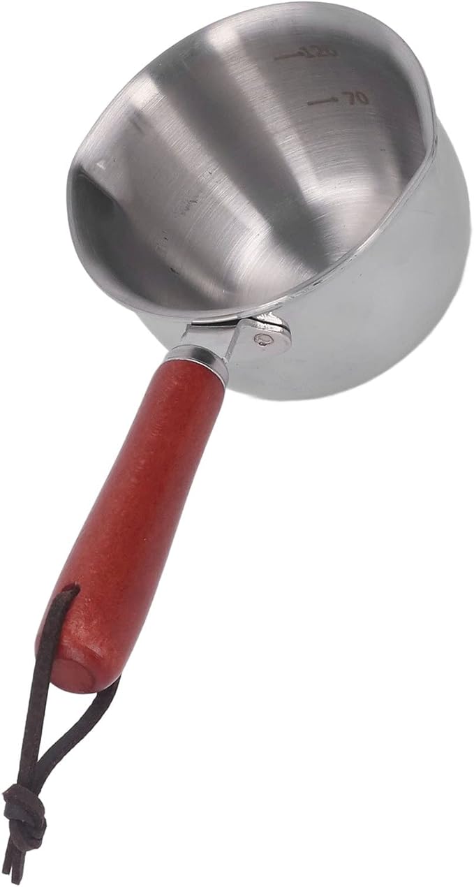 Melting Pot, Nonstick Stainless, Butter Milk Pot, Stainless Steel Butter Warmer Coffee Warmer Milk Steel Coffee with Dual Pour Spouts Small Saucepan for Syrup