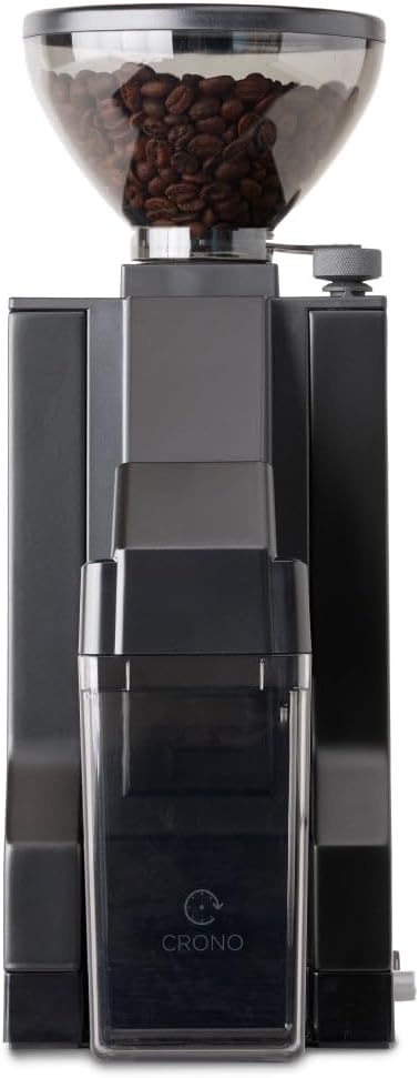 Eureka Mignon Crono Brew Coffee Grinder, 150g, 50mm Steel Burrs, Timer (Black)