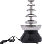 5 Tier Chocolate Fountain, 230W 3000ml/7LBS Stainless Steel Electric Chocolate Fondue Fountain Machine 86-230 °F Hot Chocolate Fondue Tower for Party, Wedding, Buffet